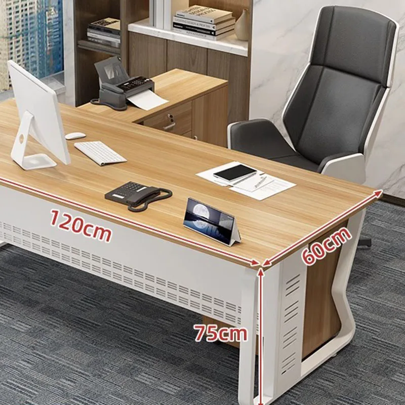 Executive Storage Office Desk Corner Workbench Reception Gaming Monitor Office Desk Meeting Bureau Meuble Luxury Furniture