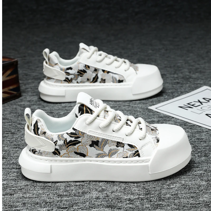 

Зимние мужские кроссовки 2026: Новинка, универсальные, на толстой подошве, повседневные, для подростков, с уникальным дизайном, увеличивающие рост, спортивные