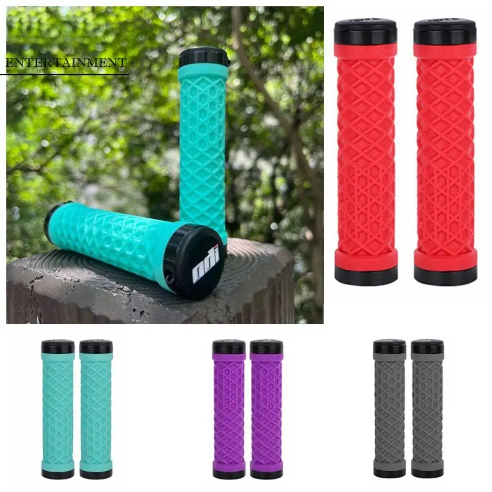 

Silicone MTB Bike Grip Droop Antiskid Cuff Silicone Grip Double Locking Ring BMX Bike Handlebar Grip Bicycle Accessories