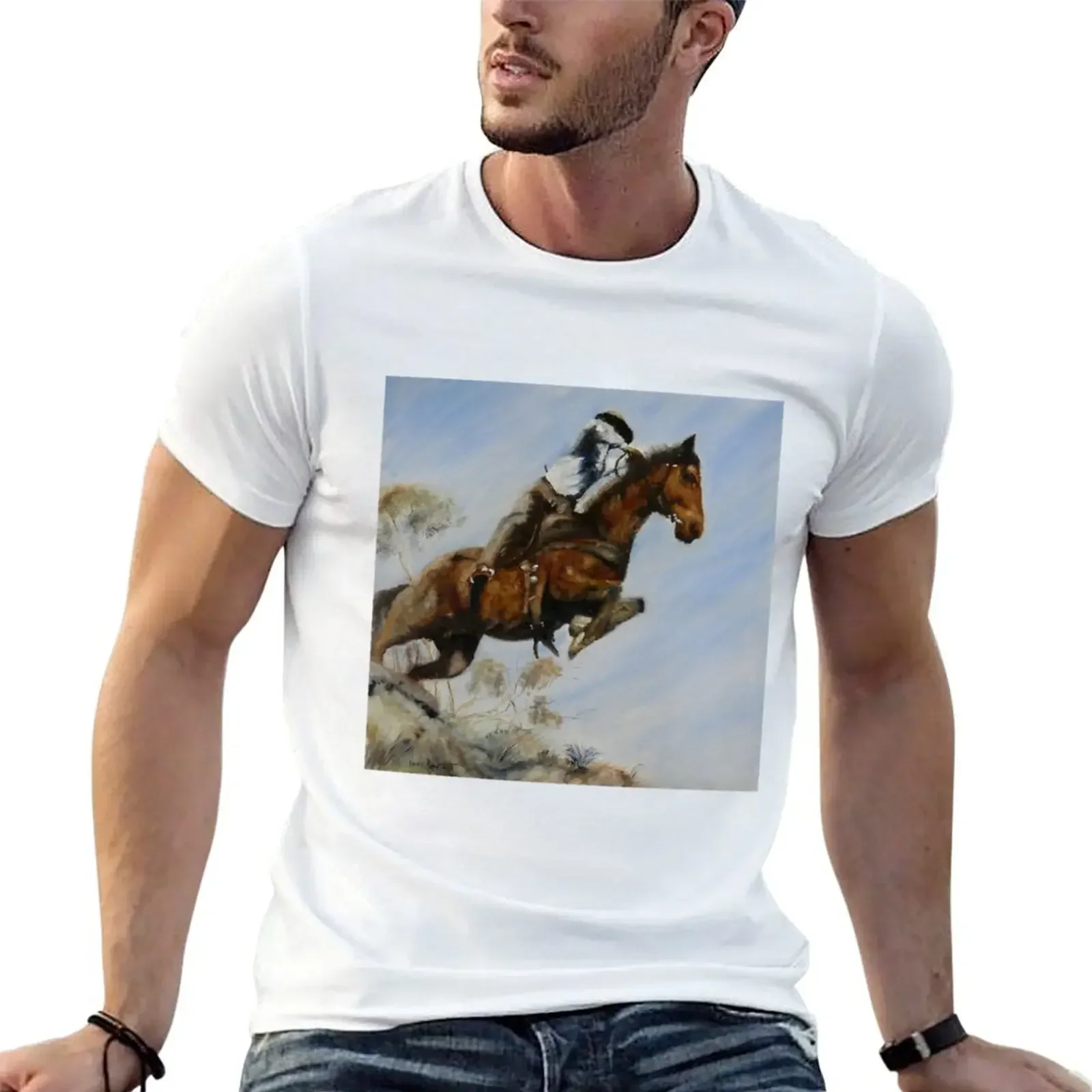 JUMP T-Shirt summer clothes plus sizes tops fitted t shirts for men