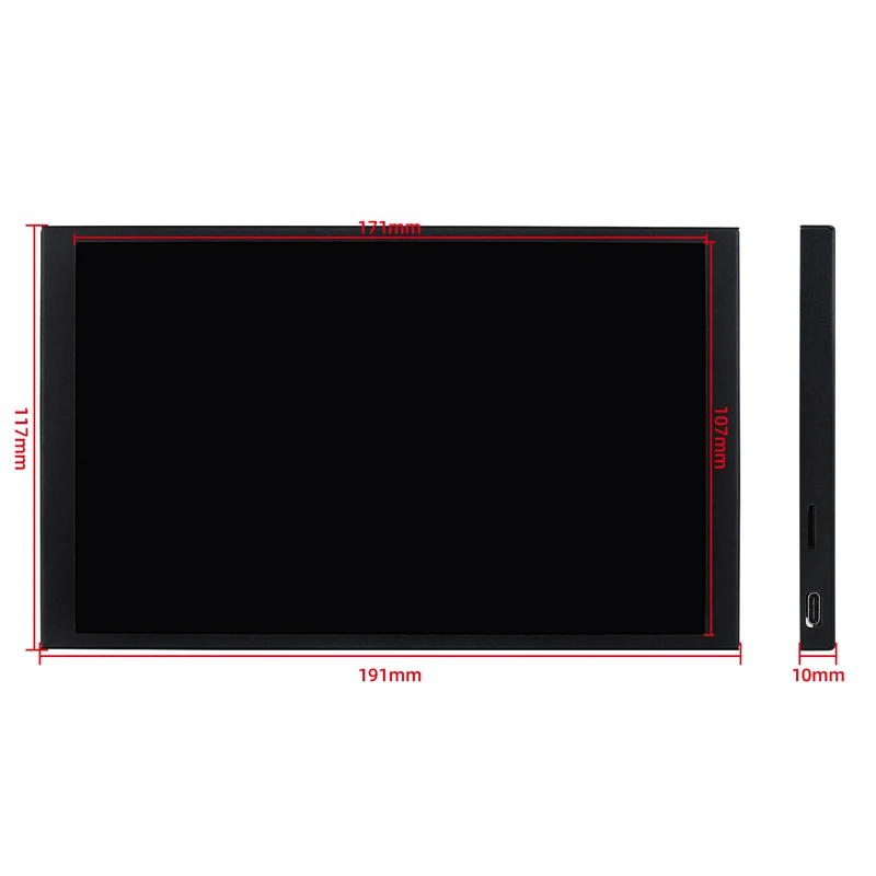 8 Inch Secondary Screen TURZX 1280*800 IPS USB LCD CPU GPU RAM Computer Monitor Extende Desktop For Windows 10 11