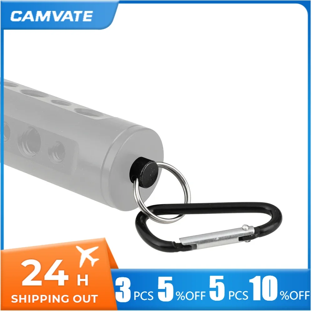 CAMVATE Portable Universal Split Ring With 1/4"-20 Thread Screw Bolt For Camera Cheese Handle Grip /Tripod /Quick Release Plate