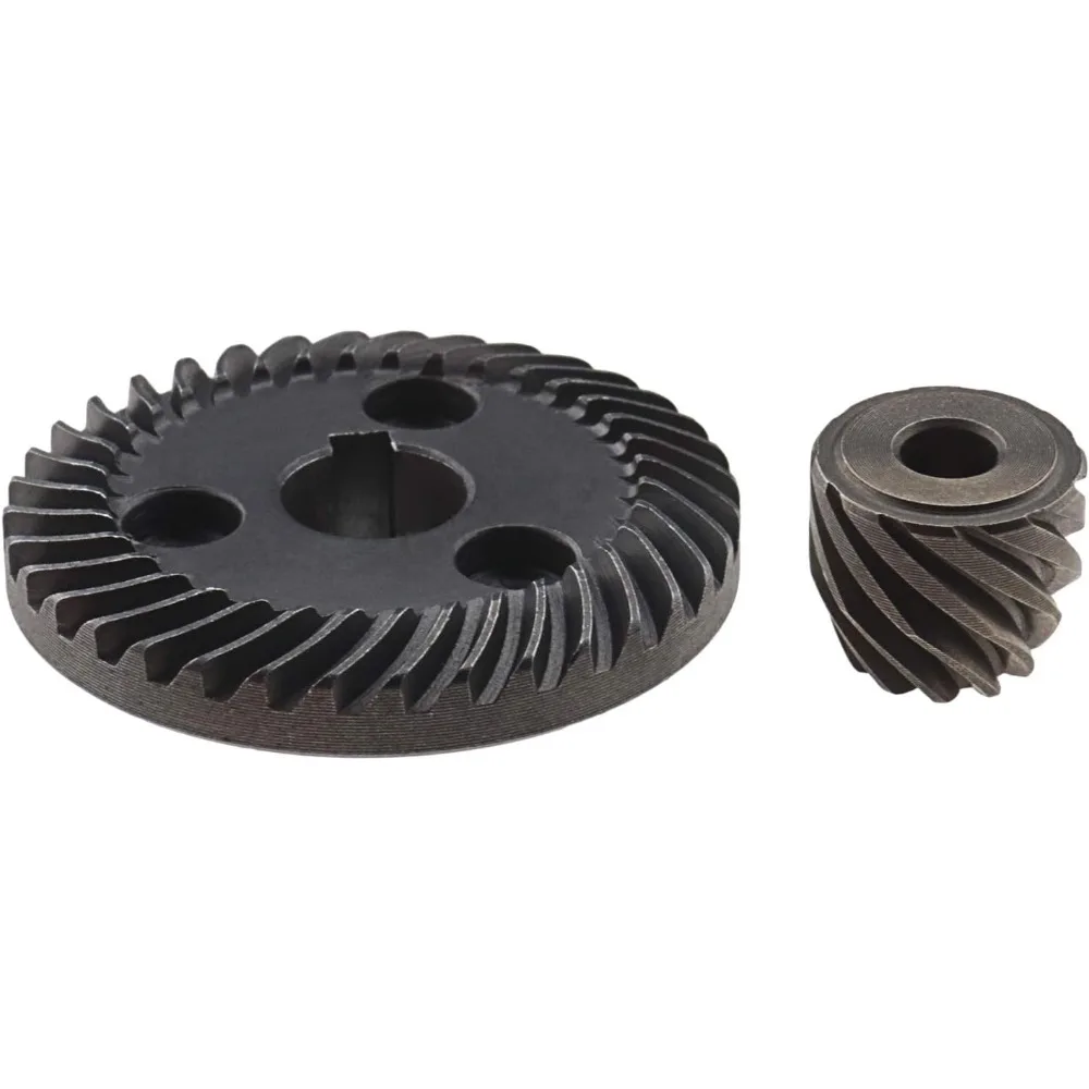 2Pcs Spiral Bevel Gear Kit For 9553-9555 9557 9558 Angle Grinder 11 Tooth Spiral Bevel Pinion Set Electric Tool Replacement Part