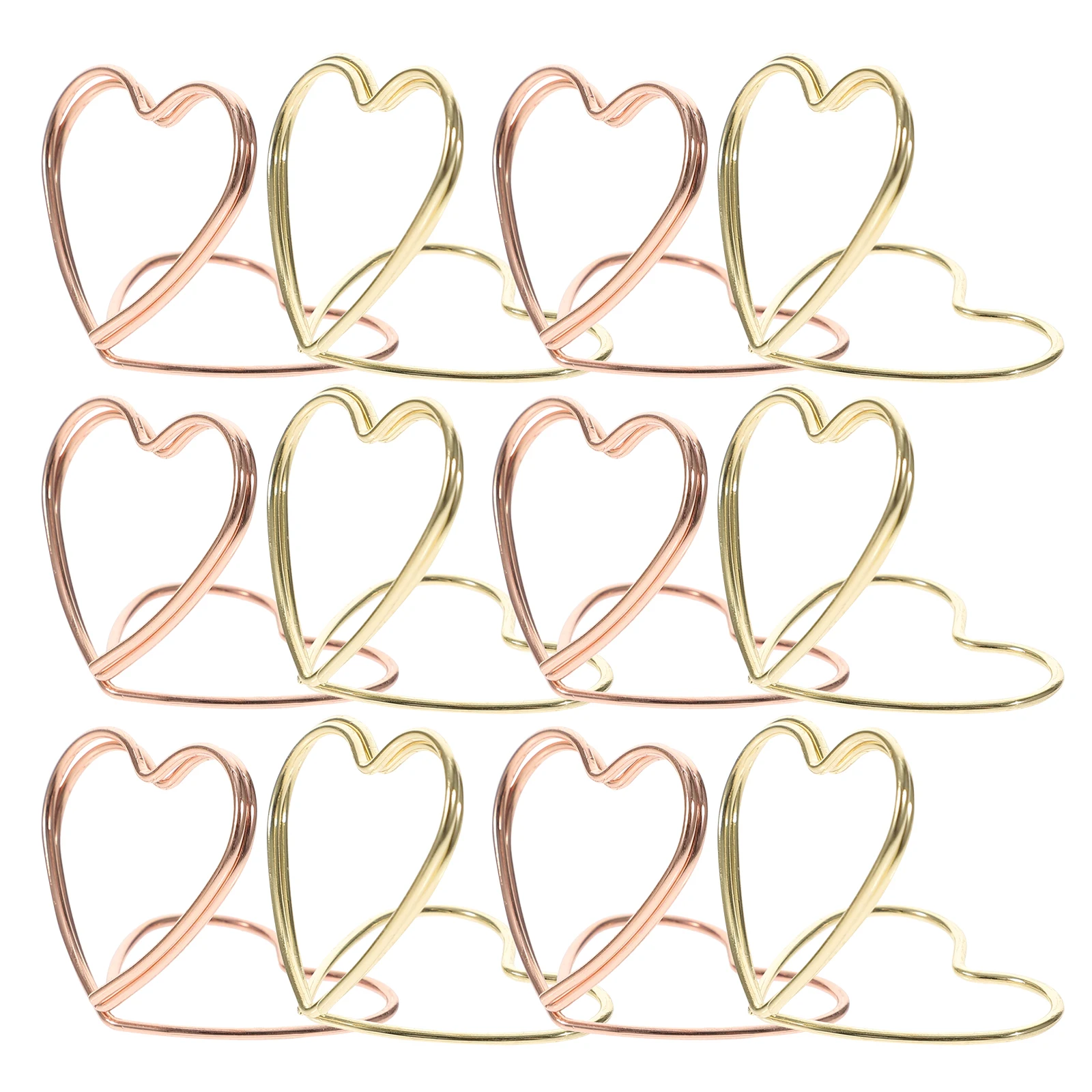 24Pcs Heart Paper Clips Fine Workmanship Multi Use Clips for Files Documents and Desk Accessories File Clip Office Accessories