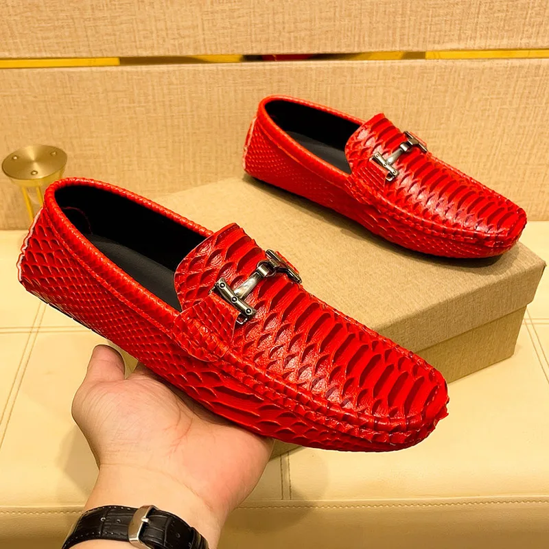 

MAEDEF Loafers Mens Shoes Handmade PU Leather Loafer Soft Comfortable Breathable Flats Driving Shoes Classic Casual Men Loafers