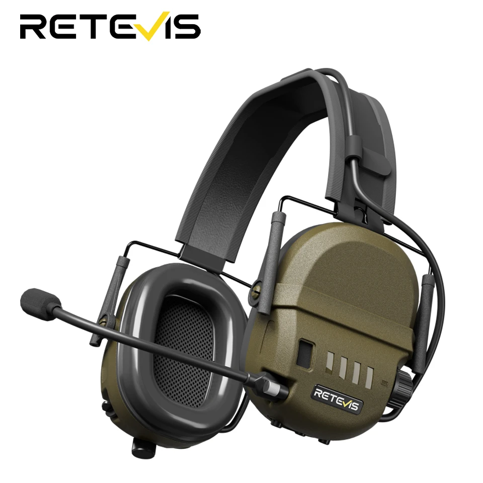 Retevis EH080K Walkie Talkie Headphone Electronic Hearing Protection and Noise-Cancelling Headset for Retevis RA89 RT22 RT29
