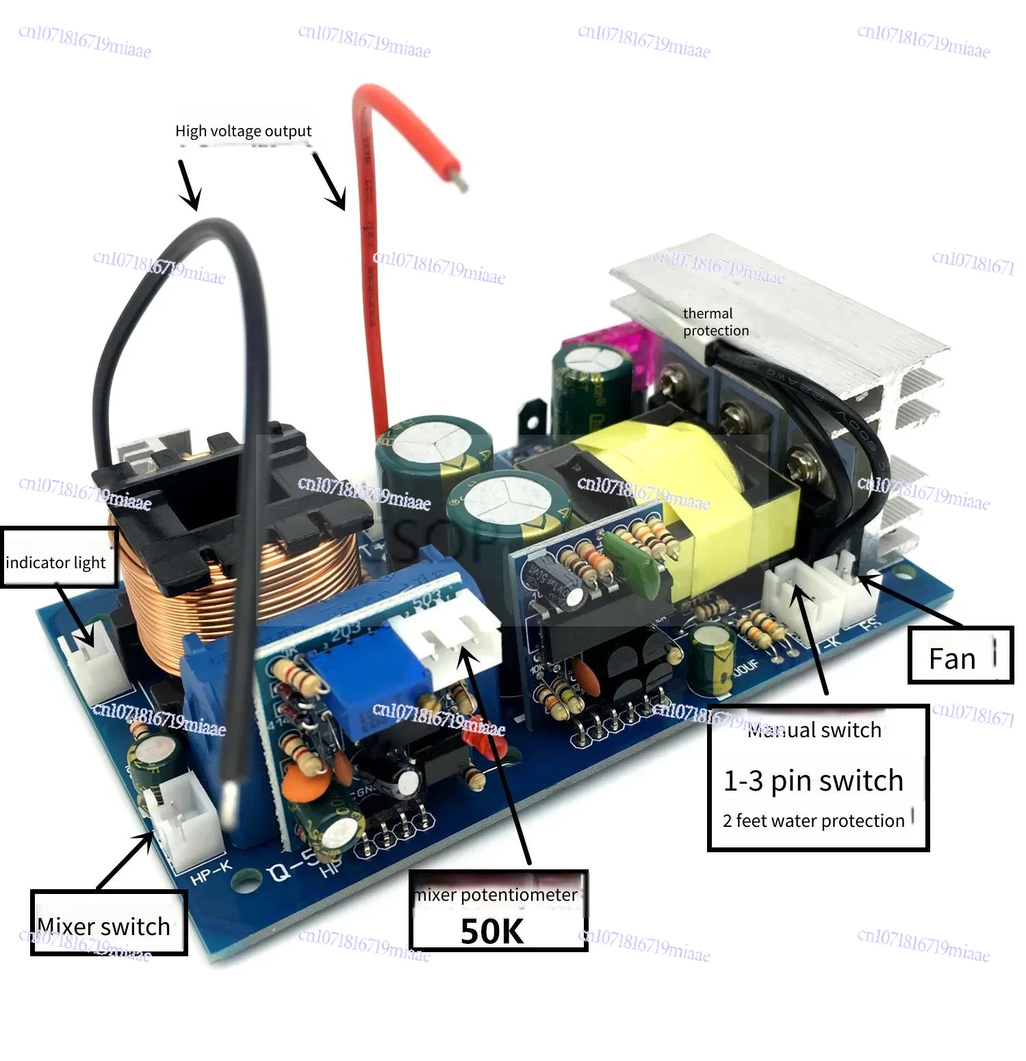 

DIY Kit литиевая батарея, интегральная плата, двухчастотный инвертор, материнская плата, электронный усилитель 12 В