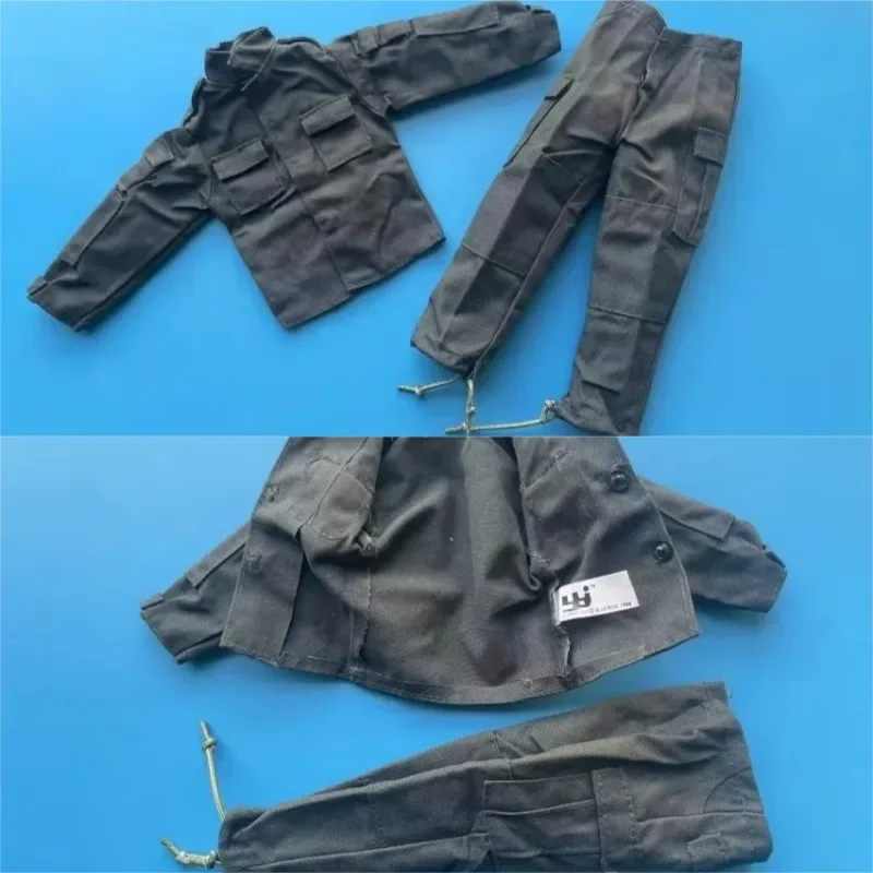 

1/6 Scale Male Combat Tops Pants Set Green Overalls Coat Tops Trousers Soldier Clothes Model for 12" Action Figure Doll Body Toy