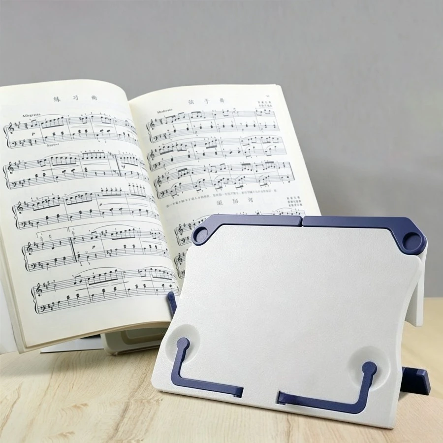 Portable Bookend Stand Adjustable Reading Book Stand Book Recipe Shelf Folding Holder Organizer For Music Score Recipe Tablet
