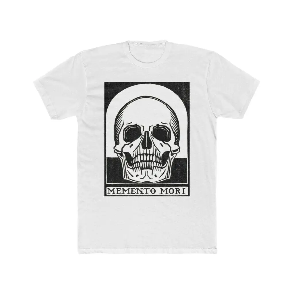 

Skull Tshirt Memento Mori Men's Graphic Cotton Crew Tee