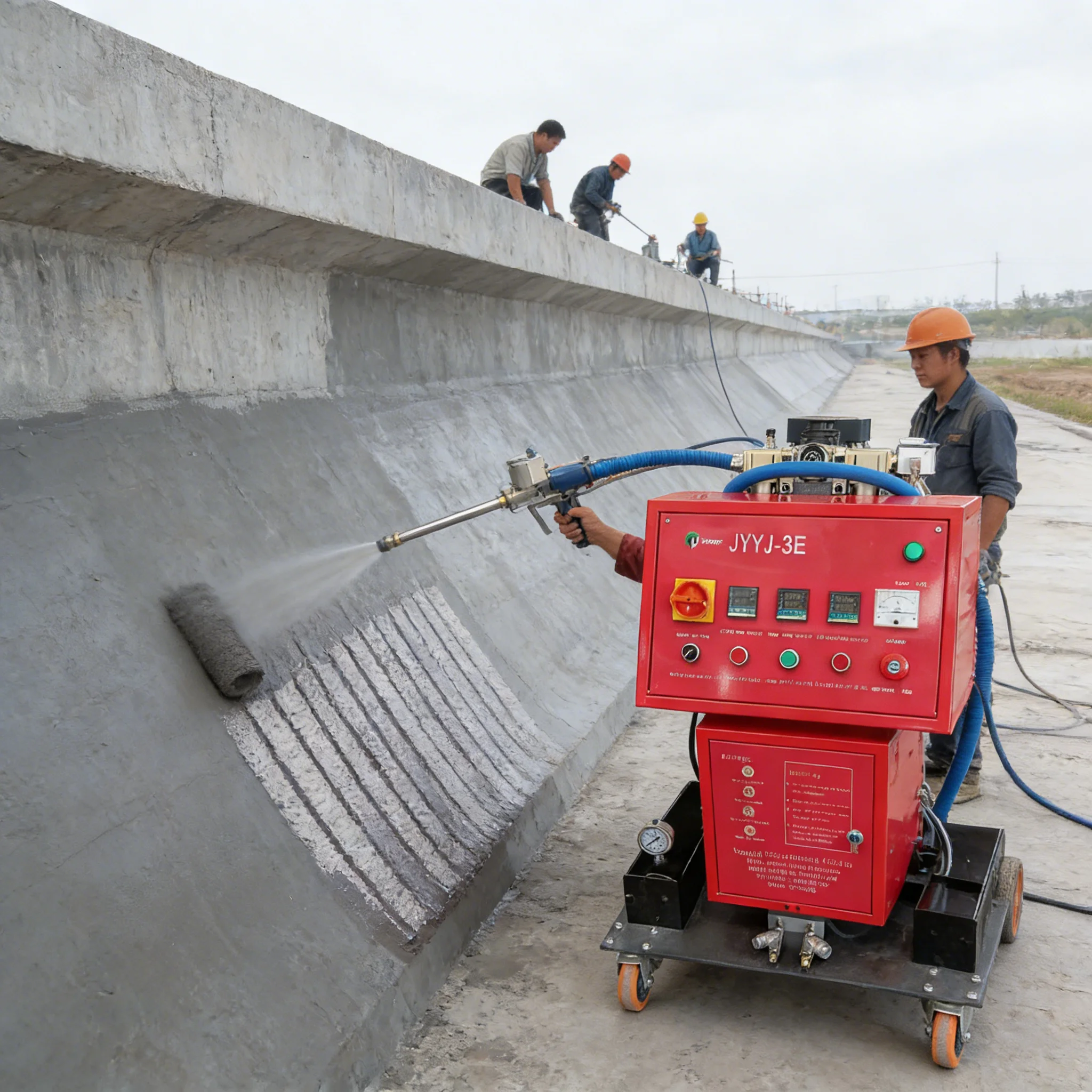 High Efficiency Polyurethane Foam Machine For Roof Sealing Professional Polyurea Spray Equipment Industrial Waterproof
