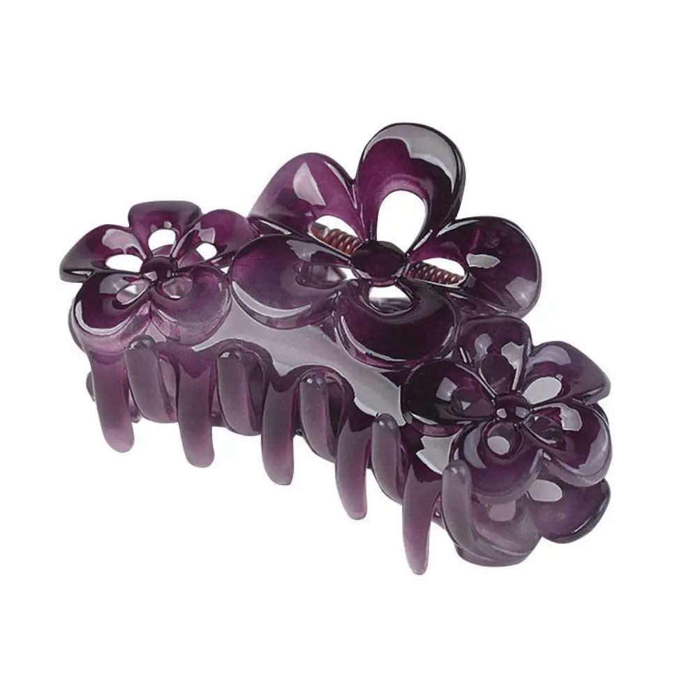 Sweet Flower Hair Clip Fashion Resin Hair Claw Hair Accessories Shark Clip Women Wash Up Accessories