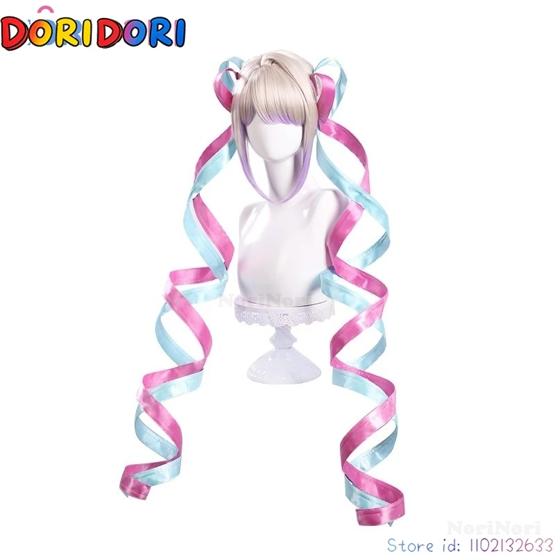 NEEDY GIRL OVERDOSE KAngel Costume with Wig Streamer Overload Lolita Dress Shoes Outfit Women with Laser Skirts Ribbon Ponytail view 6
