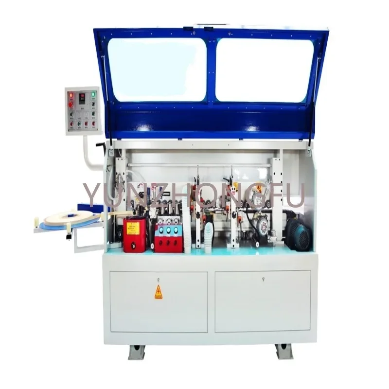 Small semi-automatic PVC edge banding machine for medium density fiberboard and melamine board