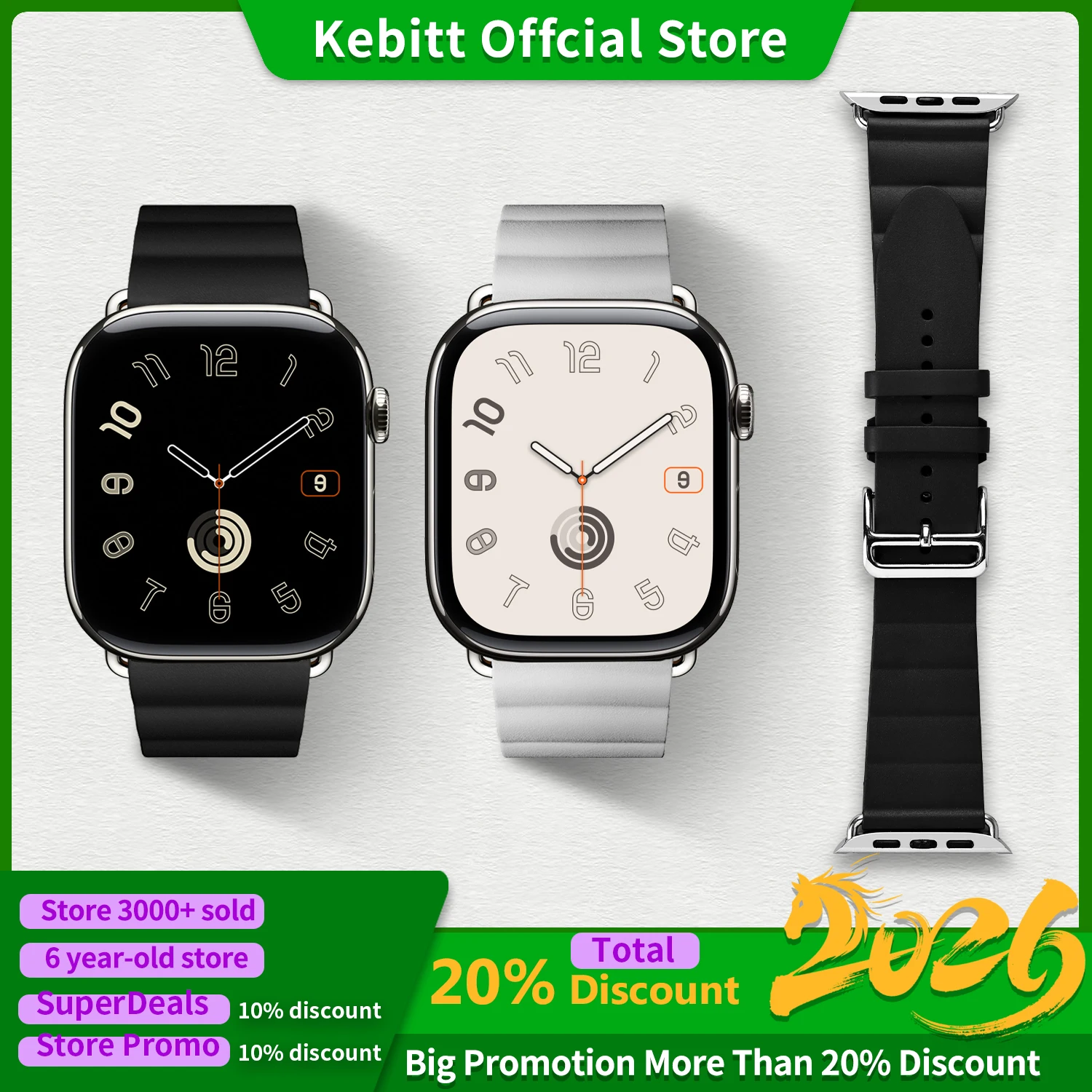 

Ремешок Kilim для Apple Watch Series 11 10 9 8 7 6 5 Se 3 Ultra3 2 Band Iwatch 46 мм 42 мм 41 мм 45 мм 49 мм Фторэластомерный ремешок