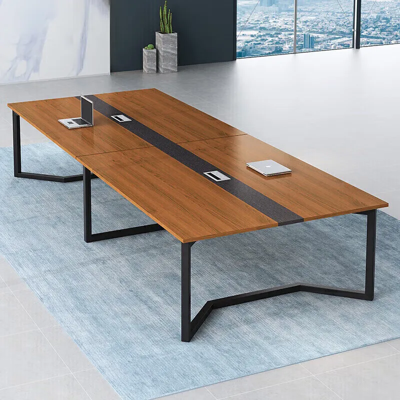 Conference table long table simple modern reception table and chair combination negotiation training long office furniture