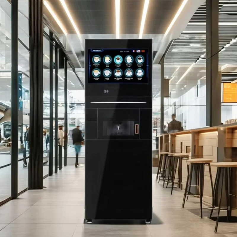 Touch Screen Protein Shake Vending Machine Automatic Lid Cover Hot and Cool Coffee Vending Machine