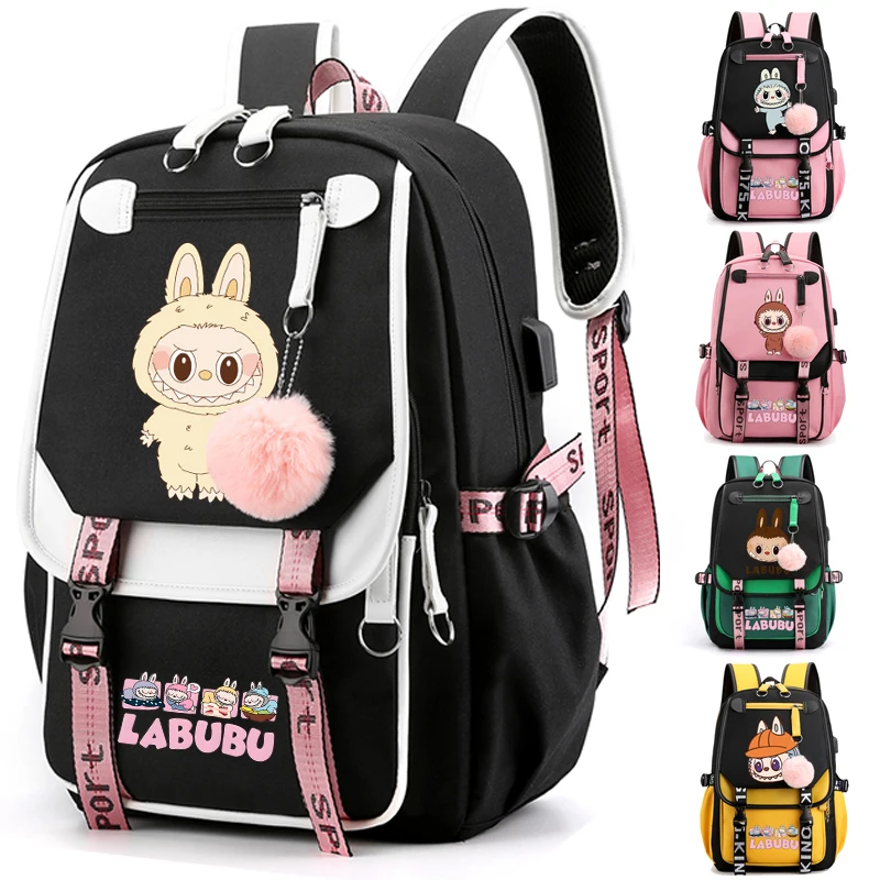

Cute Backpack for Girl Teenager Student Back To School Bag Canvas Laptop Back Pack Women Rucksack Anime Cartoon Backpack