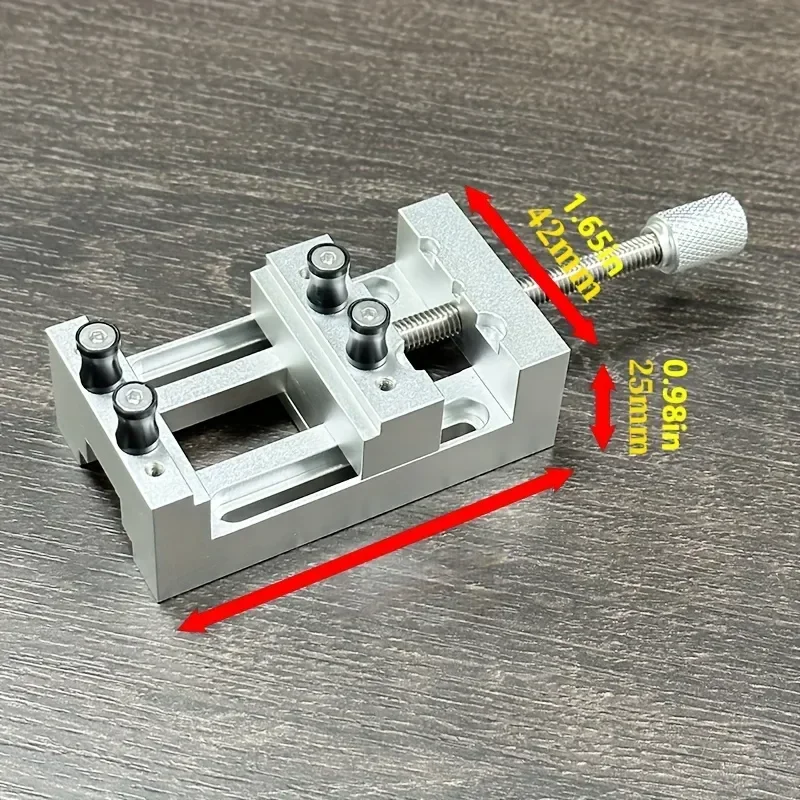 Rubber Soft Jaws 0-47mm Clamping Range Mini Vice Clamp Crafts Modeling Repairs Mini Drill Press Vise with