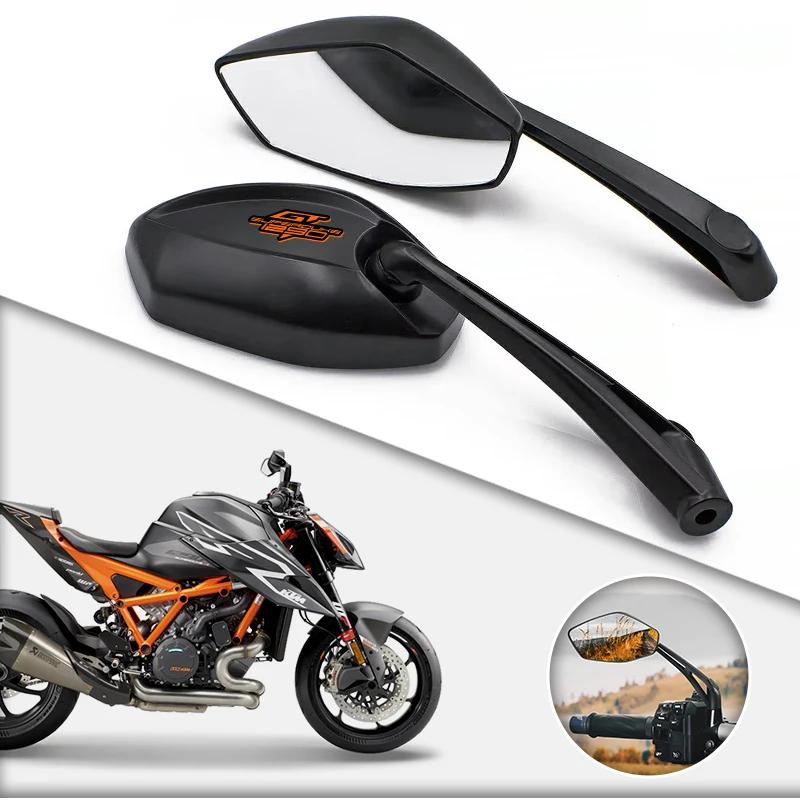 2pcs Motorcycle Modified Rearview Mirrors Alloy ABS Accessories For 1290 SuperDuke GT 1290 Supe Duke GT 1290SuperDuke ECE CCC