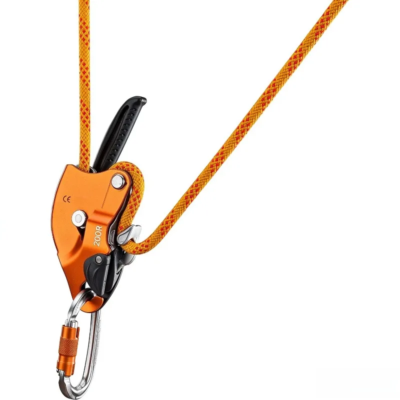 200R Anti-Panic Hand Descender, Outdoor Climbing Rappelling Gear for High Altitude Operation & Rope Rescue