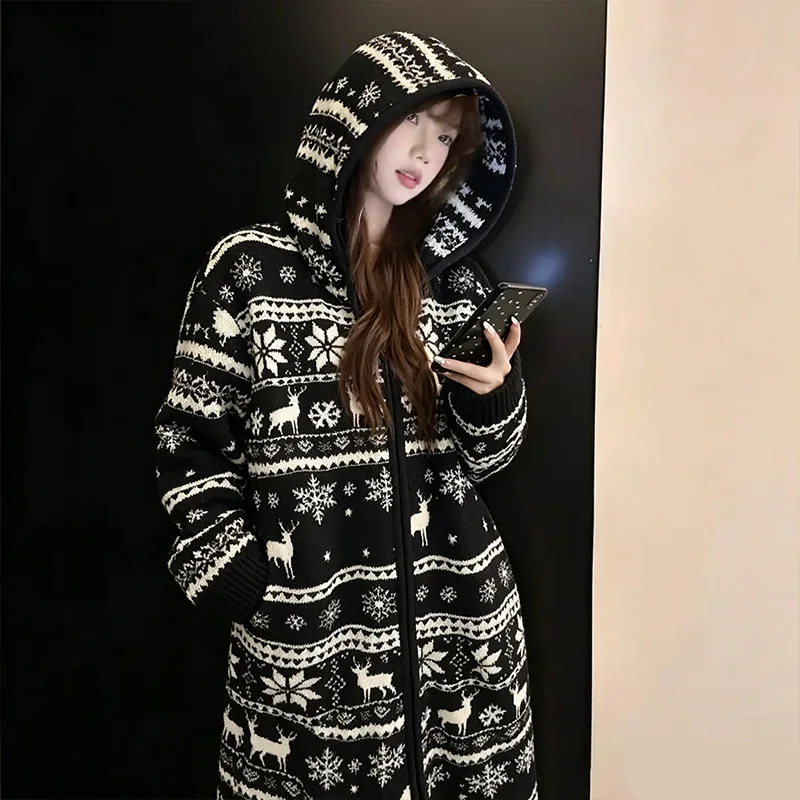 Bata de pijama con capucha y cremallera, de manga larga y corte holgado, ideal para el otoño/invierno, para mujer: ropa cómoda y relajante para estar en casa, pijama para parejas.