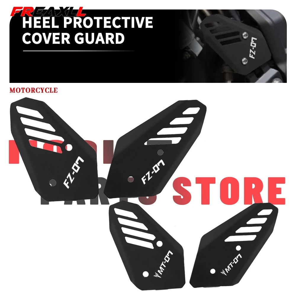 

Foot Peg Pedal Heel Plates Cover FOR YAMAHA TRACER700 MT-07 XSR700 2016-2024 FZ07 MT07 TRACER 7GT Rear Footrest Protective Guard