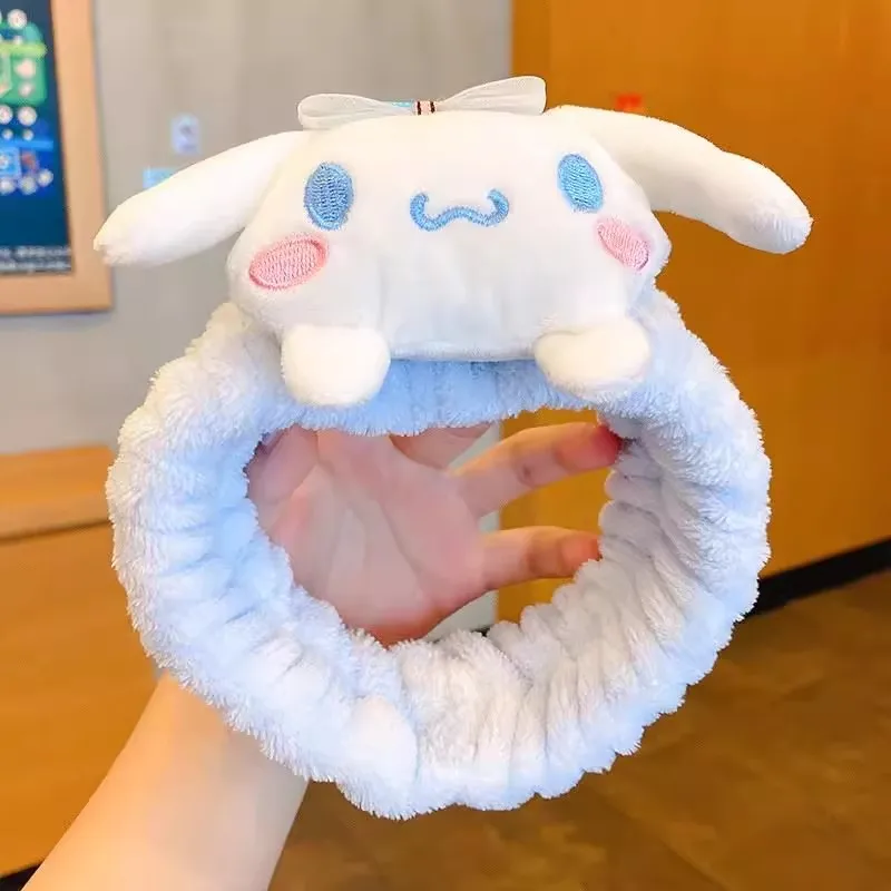 Cute Hello Kitty Sanrio Kawaii Hair Clasp Anime Figure Soft Plush Kuromi Cinnamoroll My Melody Hairpin for Girls Gift