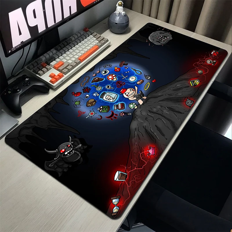 The Binding Of Isaac Mousepad Gamer Gaming Keyboard Pad Computer Accessories Deskmat Mouse Mats Rubber Mat Pc Cabinet Mausepad