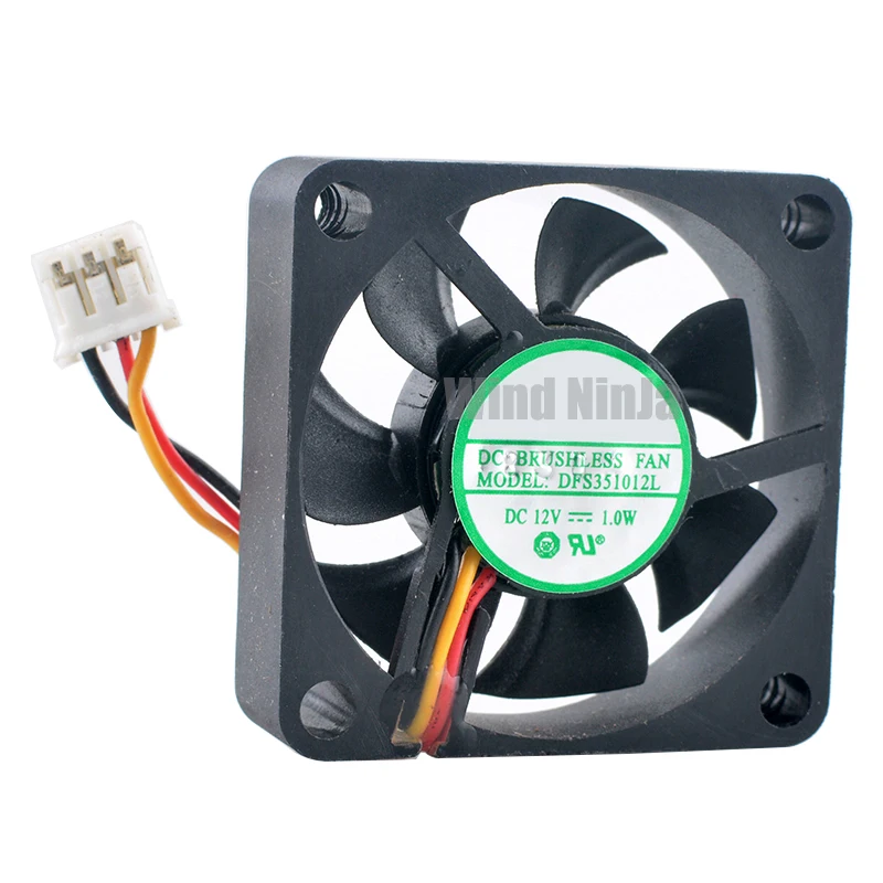 DFS351012L 35mm Axial Flow Fan 3.5cm 35x35x10mm DC12V 1.0W 3pin Cooling Fan for Printer Power Supply