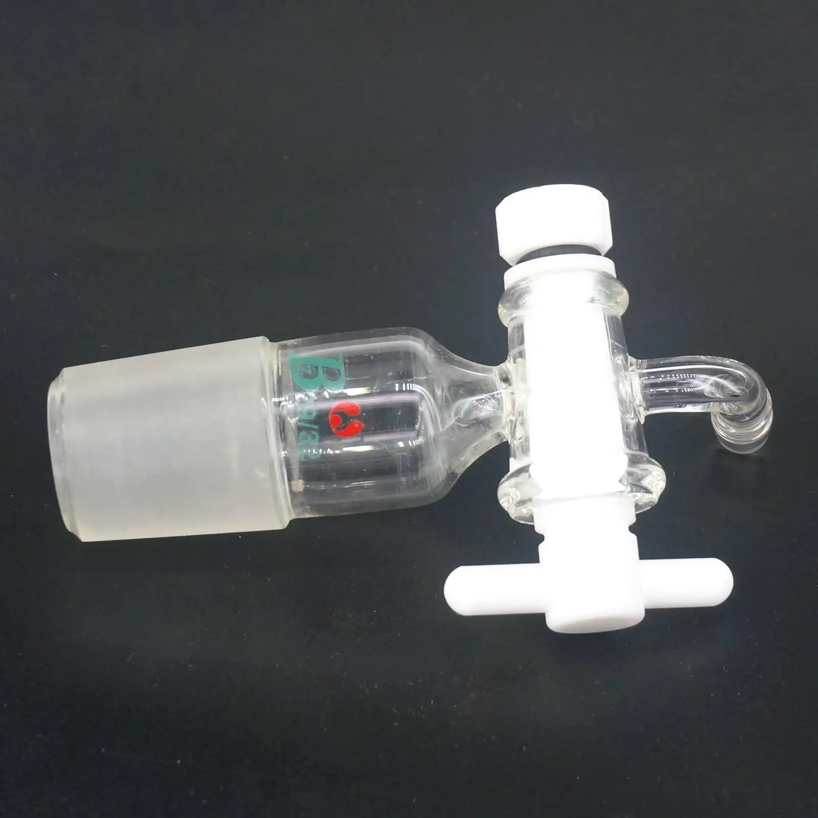 14/23 19/26 24/29 29/32 Joint Lab 90 Degree Adapter With PTFE Stopcock Ware