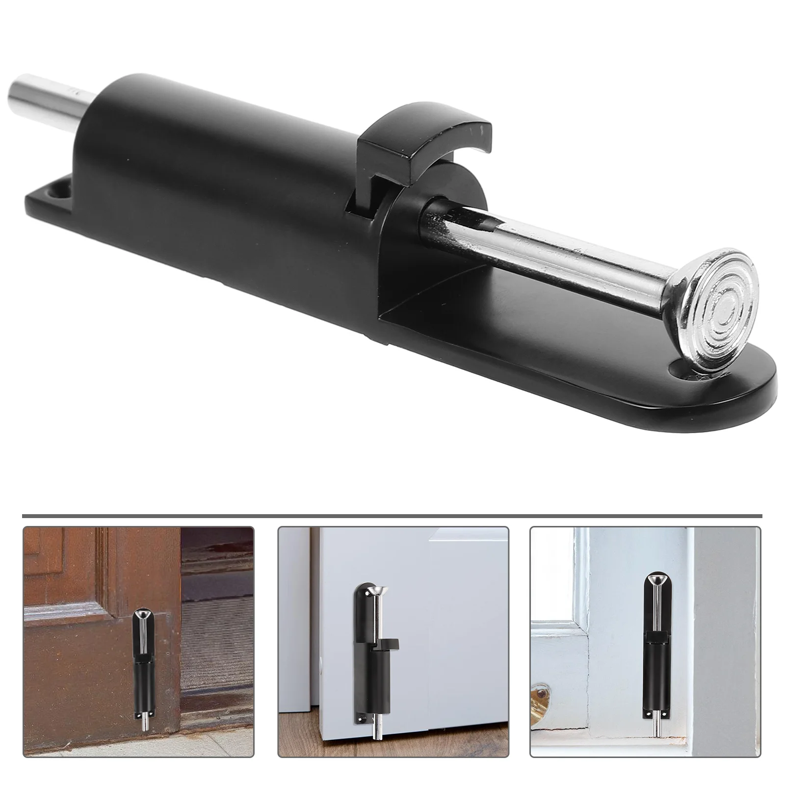 الربيع تحميل مزلاج الباب الثقيلة سبائك الزنك بوابة قطرة قضيب الأرض الترباس للخشب الأبواب المعدنية بوابة مزلاج قفل باب الحظيرة