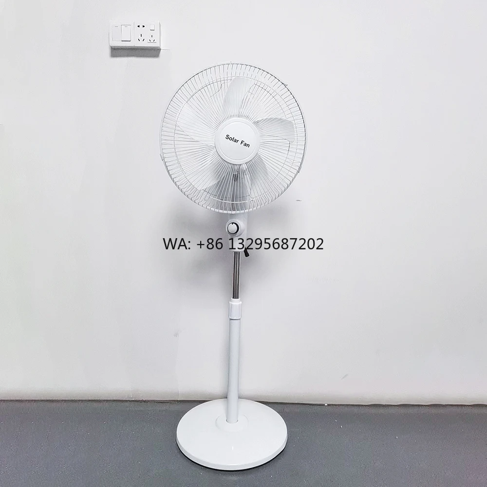 

New Strong Powerful Big Size 16 Inch Solar Fan for Indoor and Outdoor Large Space Cooling