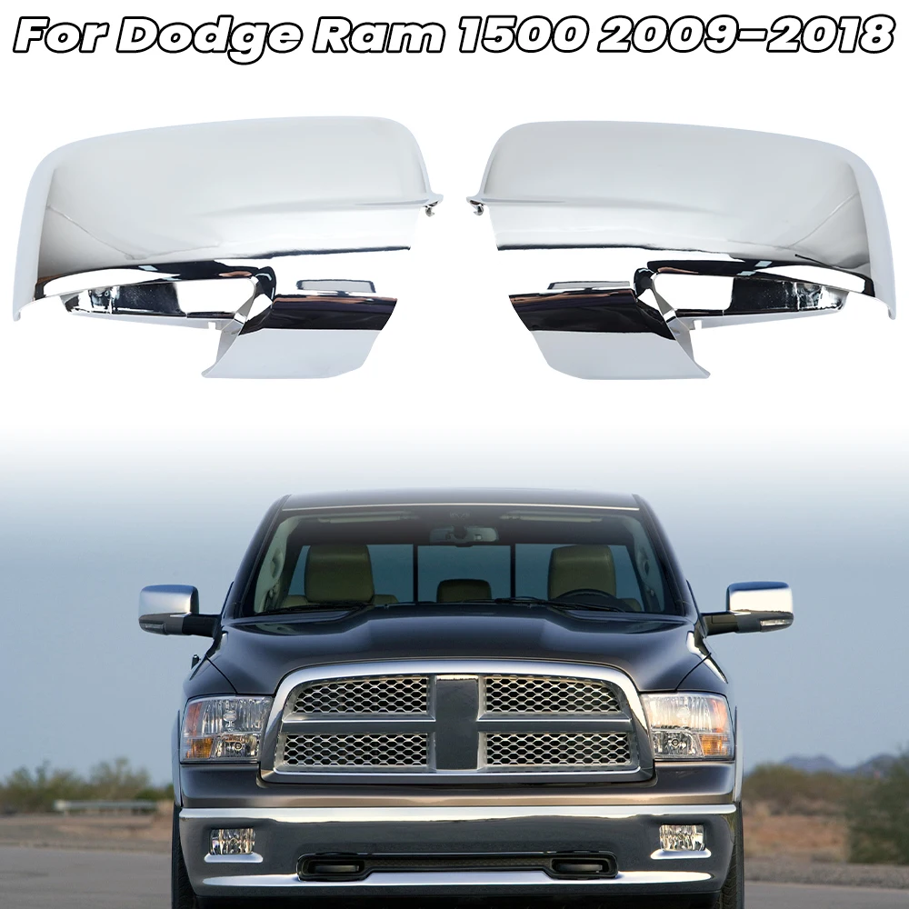 

Side Door Mirror Cover Cap For Dodge RAM 1500 2009 2010 2011 2012 2013 2014-2018 Electroplated Wing Mirror Cover Car Accessories