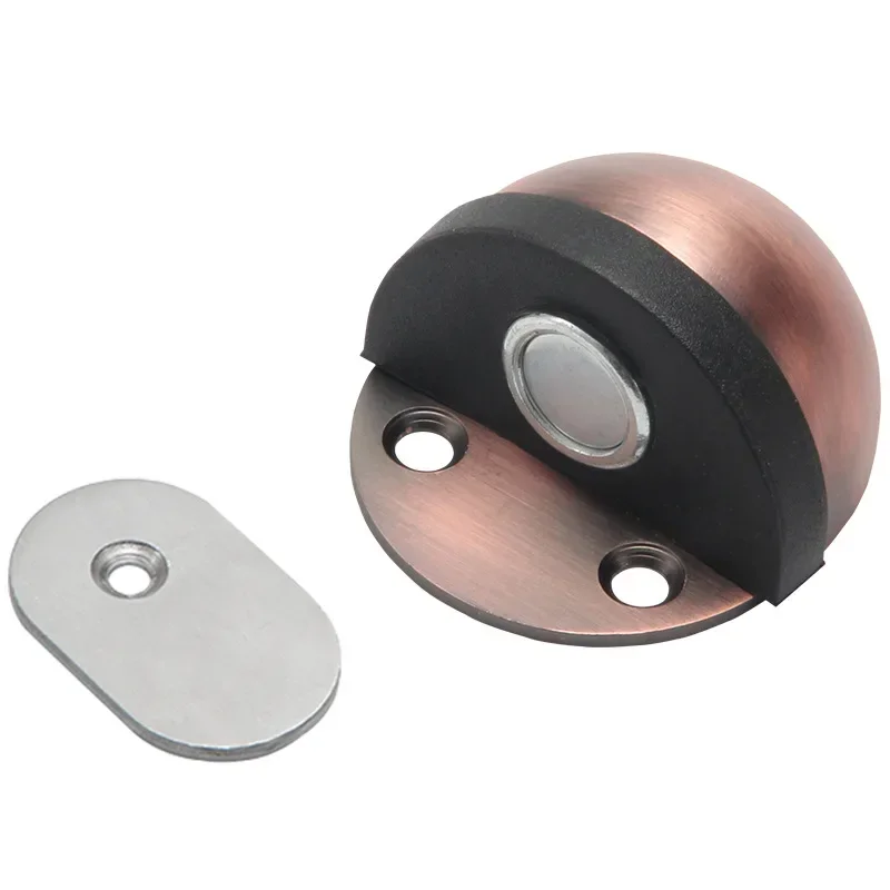 Stainless Steel Magnetic Door Stopper, Heavy Duty Hidden Door Stop, Wall Mount Door Holder, Home Improvement Furniture Hardware