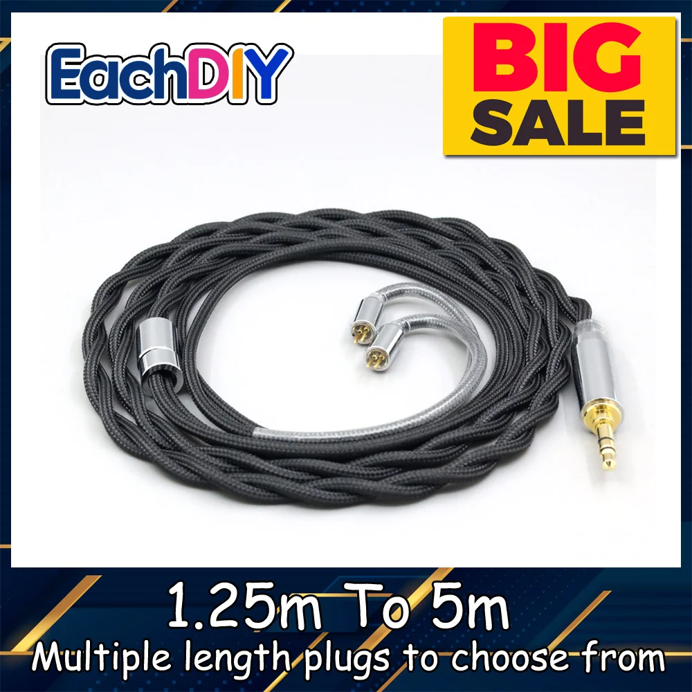 

Nylon 99% Pure Silver Palladium Graphene Gold Shield Cable For 0.78mm Flat Step JH Audio JH16 Pro JH11 Pro 5 6 7 2pin LN008306