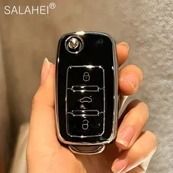 Full Cover Soft TPU Car Key Case For Volkswagen VW POLO Tiguan Passat B5 B6 B7 Golf EOS Scirocco Jetta MK6 Octavia Accessories