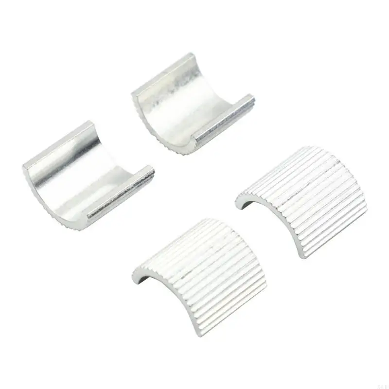 X6HF 4pcs Conversion Shims Spacer 22mm 7/8Inch to 28mm 1-1/8Inch Handlebar Risers Clamp Shims Adapter Motorbike Metal Reducer