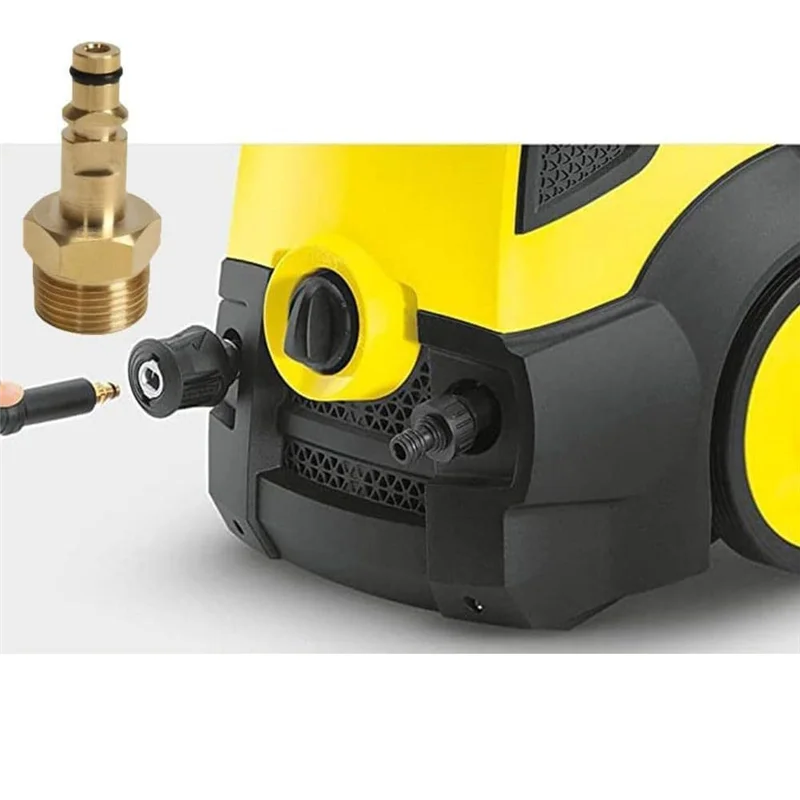 AT19-Quick Release Hose Connector For Karcher K2-K7 Series M22 14MM Fittings- High Pressure Washer Quick Connect Adapter