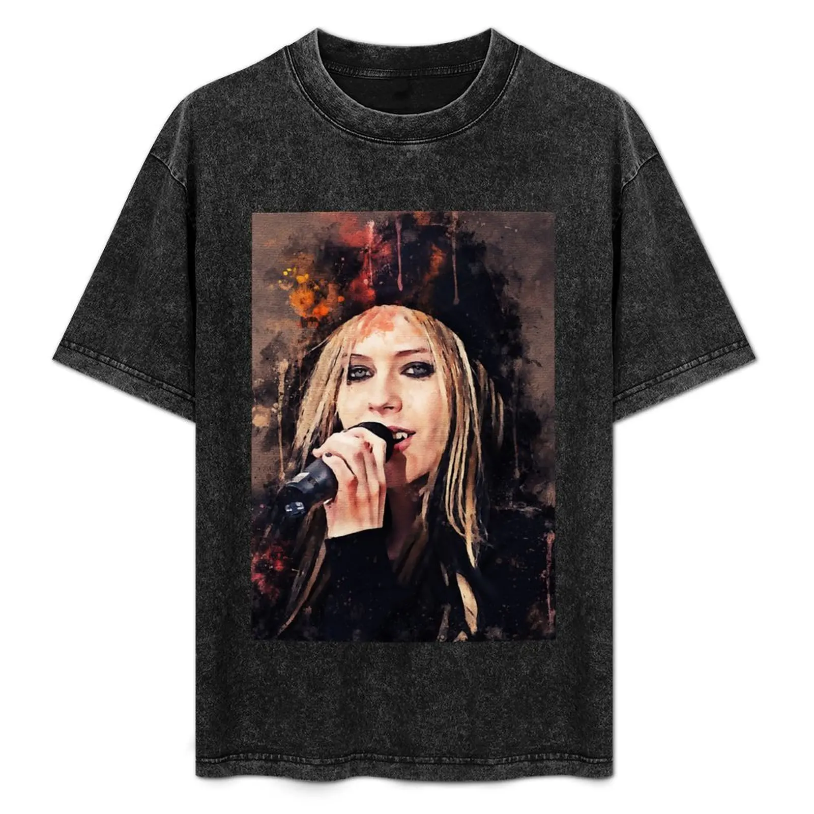 

Футболка mn avril lavigne, модный повседневный топ с короткими рукавами