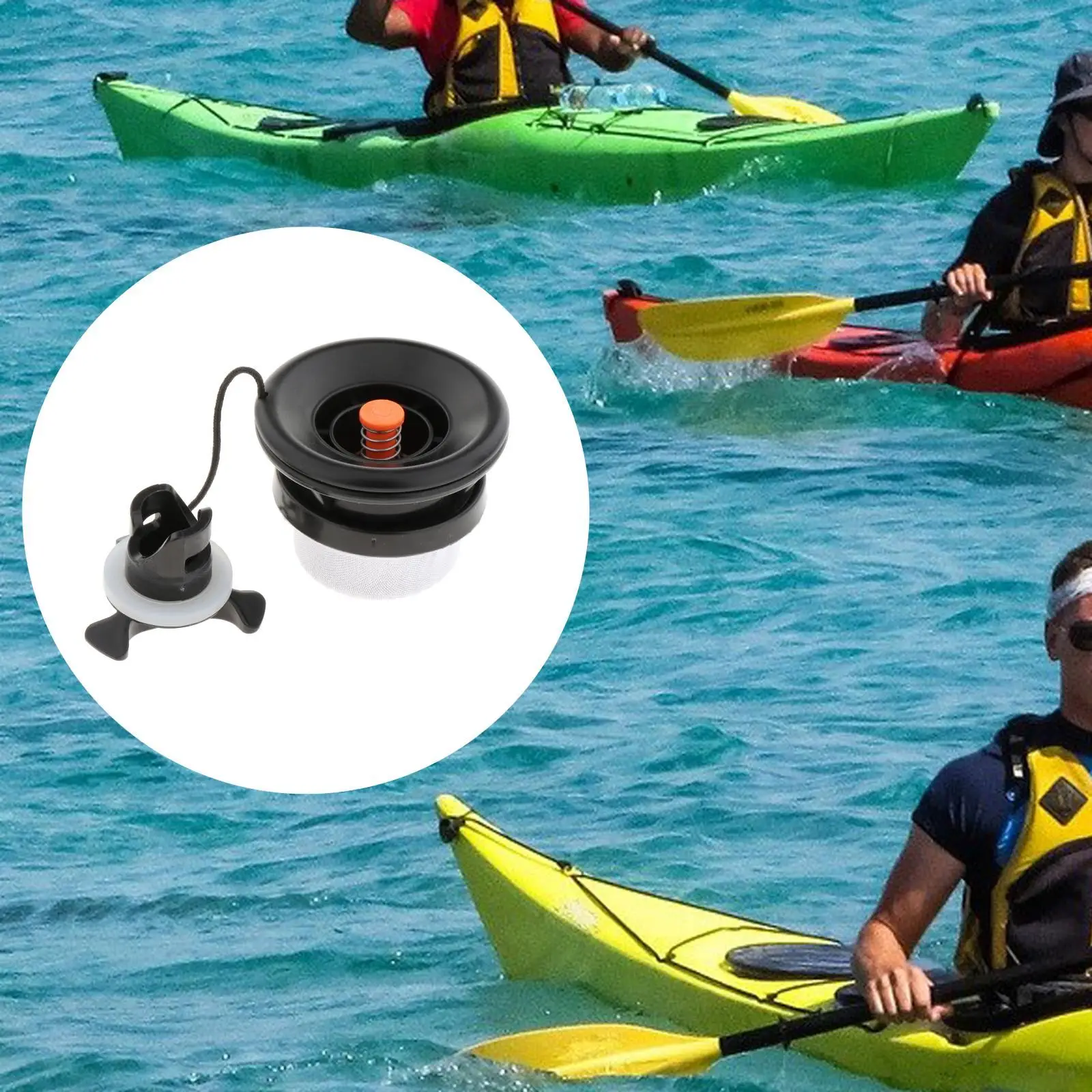 Tappo per valvola per barca gonfiabile Sostituzione in plastica durevole per giochi d'acqua con zattera per attrezzature per kayak