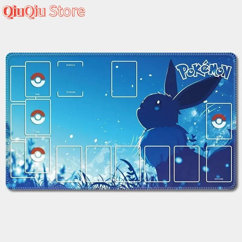 60x35x0,2 см аниме Pokemon GAME PTCG специальный игровой коврик для карт Battle Against Iono Пикачу Сквиртл Бульбазавр Чаризард подарки игрушки
