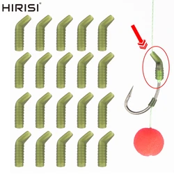 Hirisi 20pcs accessori per la pesca alla carpa manicotti antigroviglio manicotti in gomma per amo da pesca Aligner terminale da pesca affrontare AH208