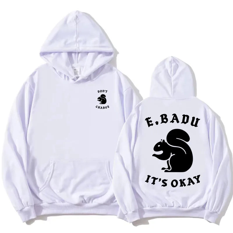 

ERYKAH BADU DON'T CHANGE SQUIRREL Hoodies Fashion Long Sleeve Female Hooded Sweatshirts Winter Cotton Casual Women Pullovers Top