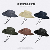 2025 New Cap Summer Outdoor Fishing Hiking Sun Hat Men Women Sunscreen Fisherman Hat with Large Brim Bucket Hat Casquettes Gorra