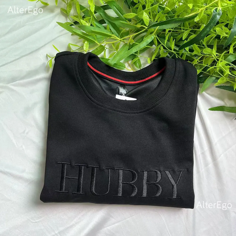 Wifey Mann bestickt Sweatshirt Flitter wochen Sweatshirts Rundhals ausschnitt Pullover Hochzeits vorschlag Shirt Junggesellen abschied Bräutigam Braut