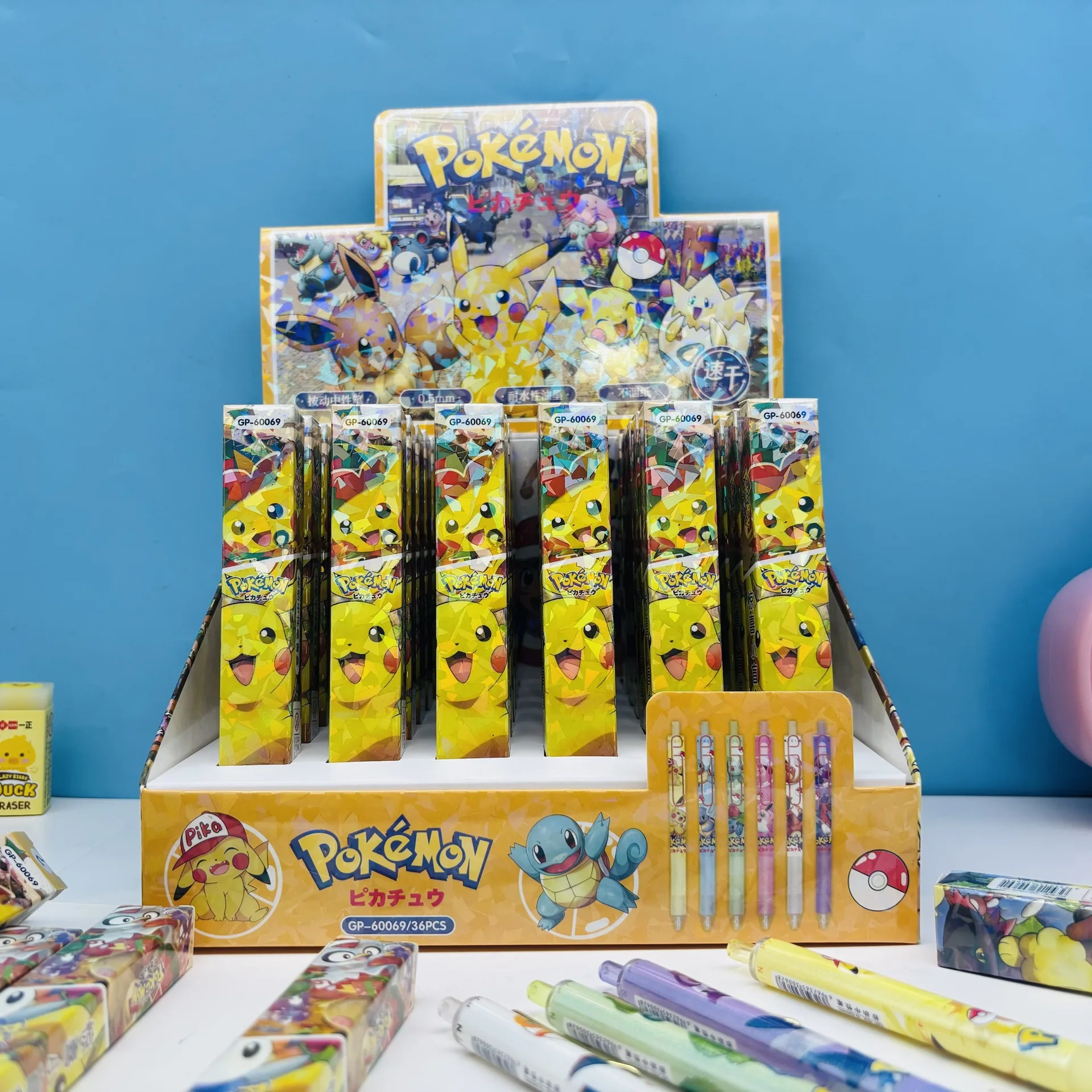 New model Pikachu  high color value creative personality surprise pen cute cartoon students press gel pen birthday