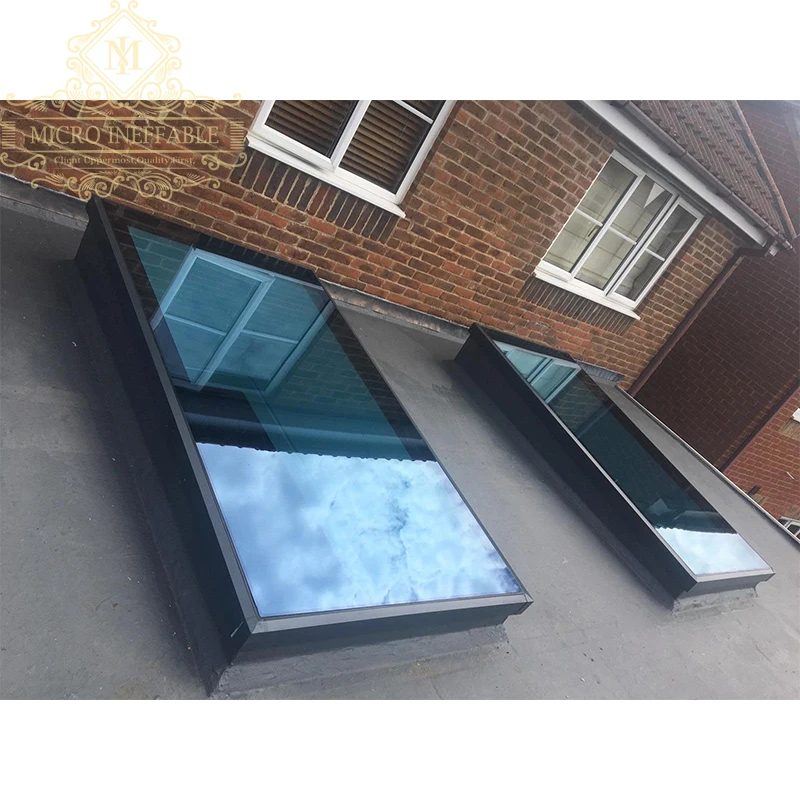 Wholesale Price Automatic Electric Aluminum Profile Thermal Break Tempered Glass Roof Skylight