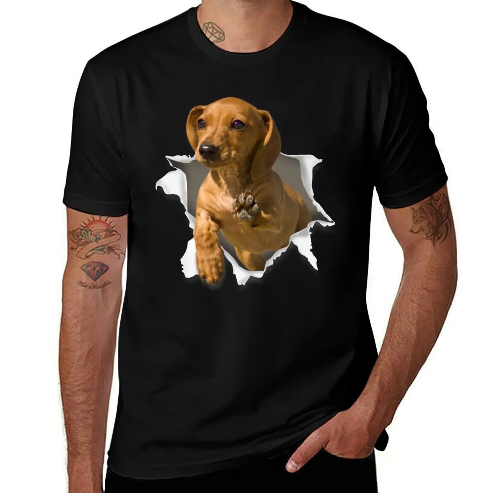 

Dachshund Art Funny Dachshund Dog Lover T-Shirt t shirts cotton 100% t shirt man cotton man t shirt cotton high quality T-Shirt