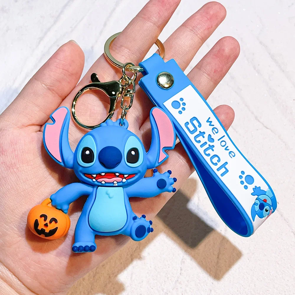 Lilo & Stitch Keychain Pumpkin King Halloween Stitch Fans Must-have Accessory School Bag Pandent